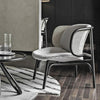 Cane Rattan Armchair, Grey Linen- | Get A Free Side Table Today