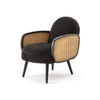 Pierre Jeanneret Cane Rattan Armchair, Velvet- | Get A Free Side Table Today