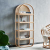 Cane Rattan Bookcase, Shelving Unit, Oak- | Get A Free Side Table Today