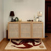 Cane Shoe Storage, Natural Rattan & Oak- | Get A Free Side Table Today