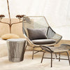 Carmean Rattan Chair and Footstool, Outdoor Furniture- | Get A Free Side Table Today