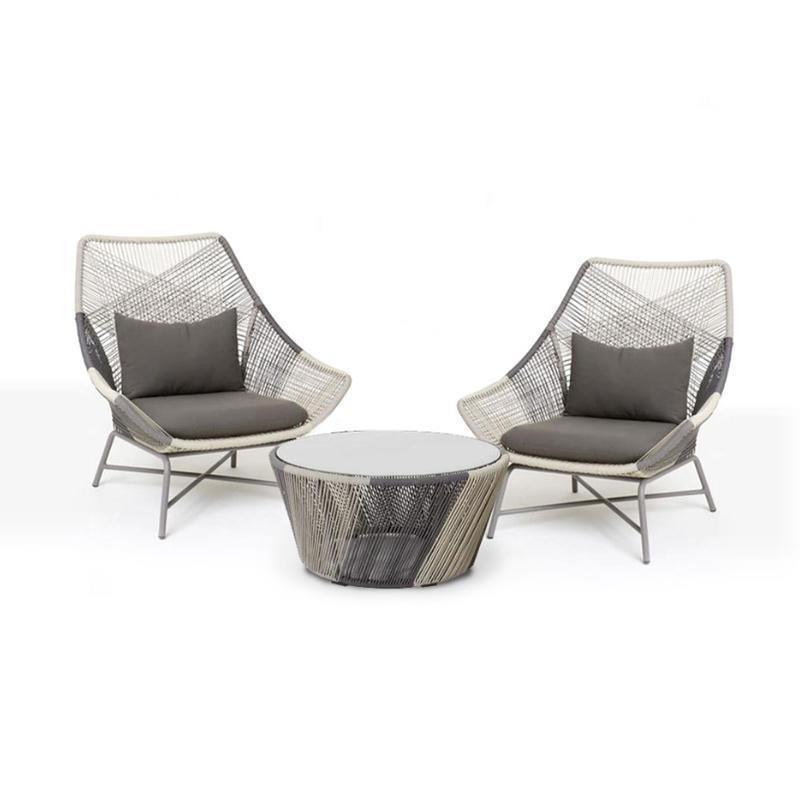 Carmean Rattan Chair and Footstool, Outdoor Furniture- | Get A Free Side Table Today