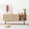 Cement Sideboard, Light Oak- | Get A Free Side Table Today