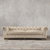 Chesterfield Two Seater Sofa, Velvet- | Get A Free Side Table Today