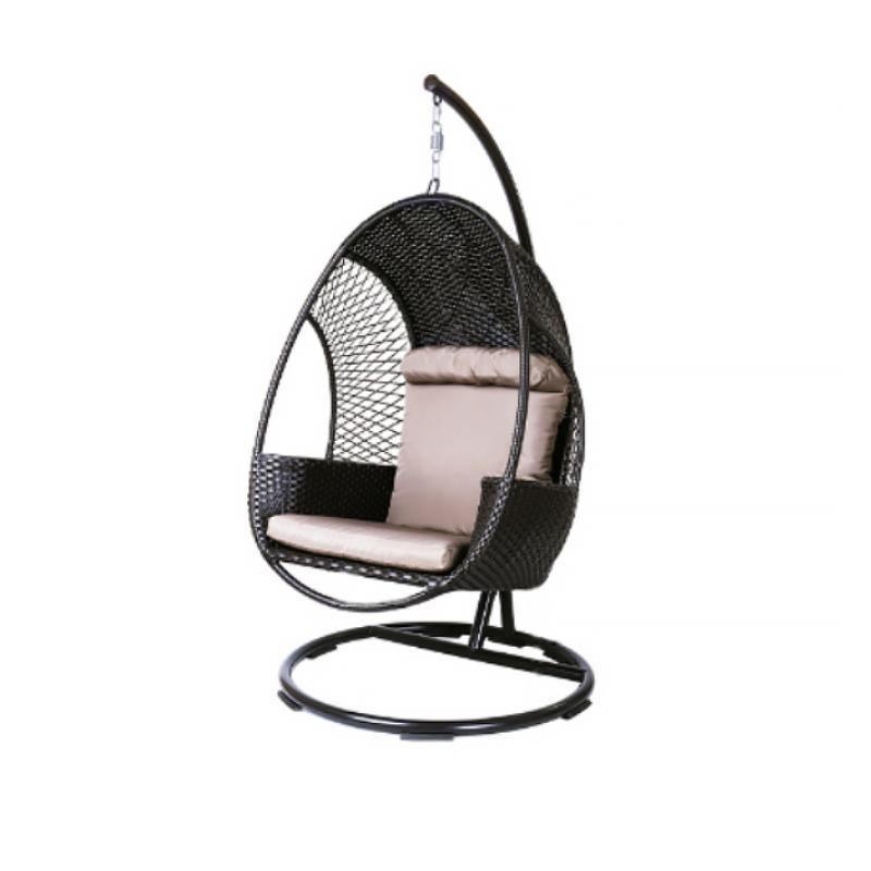 Cottle Rattan Garden Hanging Egg Chair with Stand, Indoor/ Outdoor Furniture- | Get A Free Side Table Today