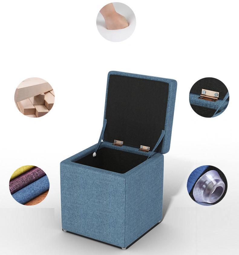 Cube Footstool With Storage- | Get A Free Side Table Today