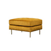 Deandra Three Seater Corner Sofa, Yellow Velvet- | Get A Free Side Table Today