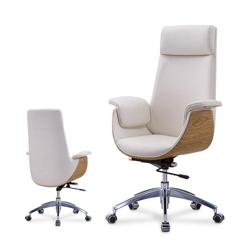 Eames Ribbed E43 Office Chair, Walnut- | Get A Free Side Table Today