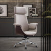 Eames Ribbed E43 Office Chair, Walnut- | Get A Free Side Table Today