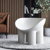 Roly Poly Fiberglass Armchair With Cushion, Grey- | Get A Free Side Table Today