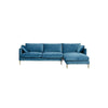 Evesham Three Seater Sofa, Blue Velvet- | Get A Free Side Table Today