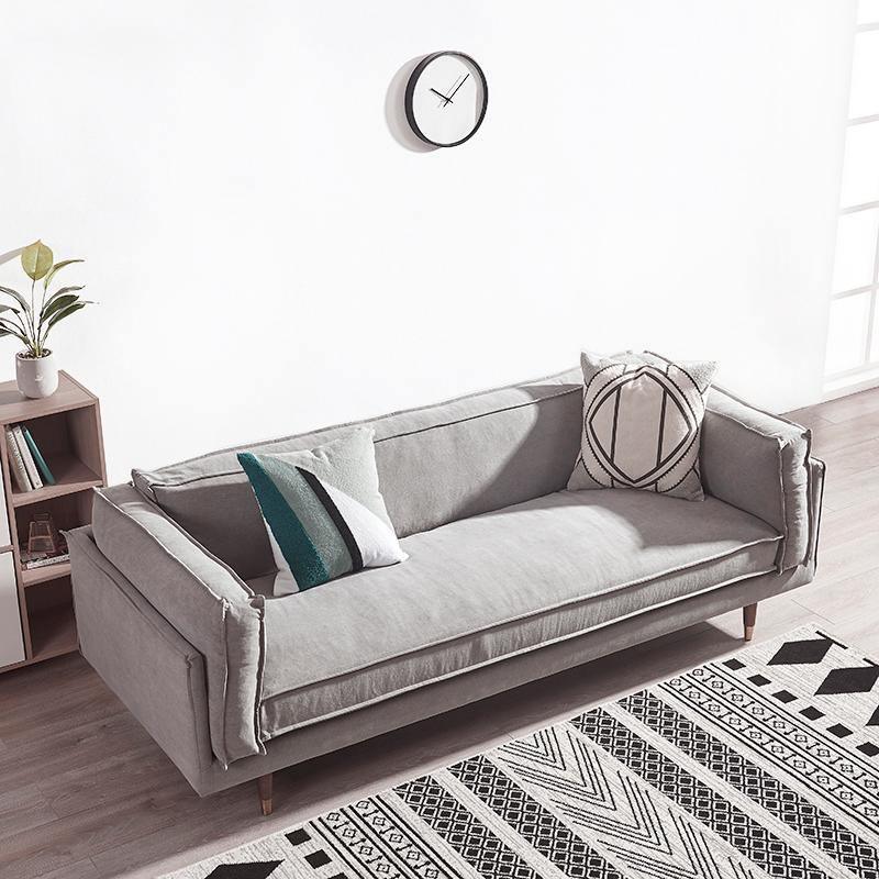 Finnegan Two Seater Sofa, Linen- | Get A Free Side Table Today