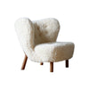 Fitz Armchair, White Wool- | Get A Free Side Table Today