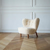 Fitz Armchair, White Wool- | Get A Free Side Table Today