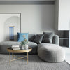 Four Seater/ Corner Sofa, Grey Velvet- | Get A Free Side Table Today