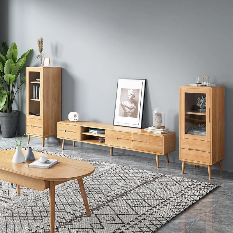 Freddie TV Stand, Ash- | Get A Free Side Table Today