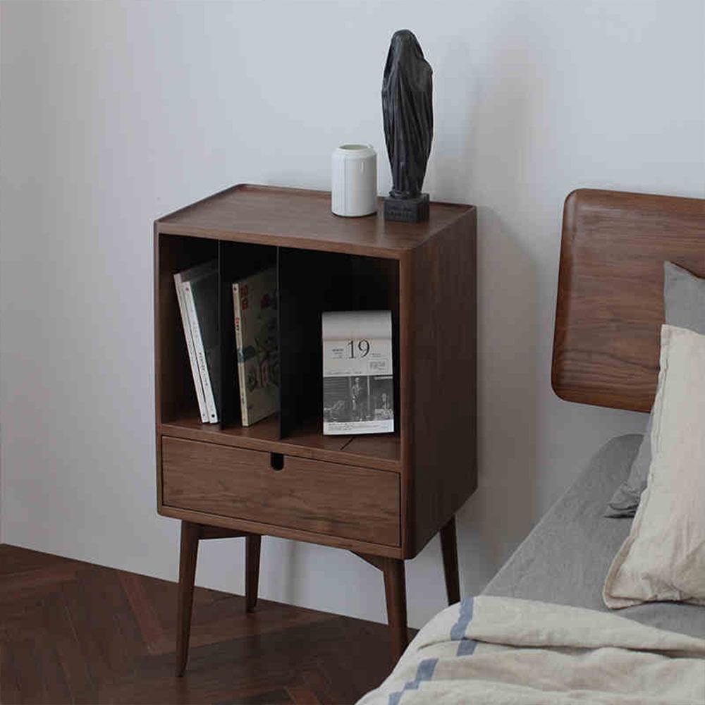 FU28 Bedside Table, Dark Oak- | Get A Free Side Table Today