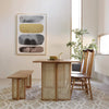 Gavril Rattan Dining Table, Oak- | Get A Free Side Table Today