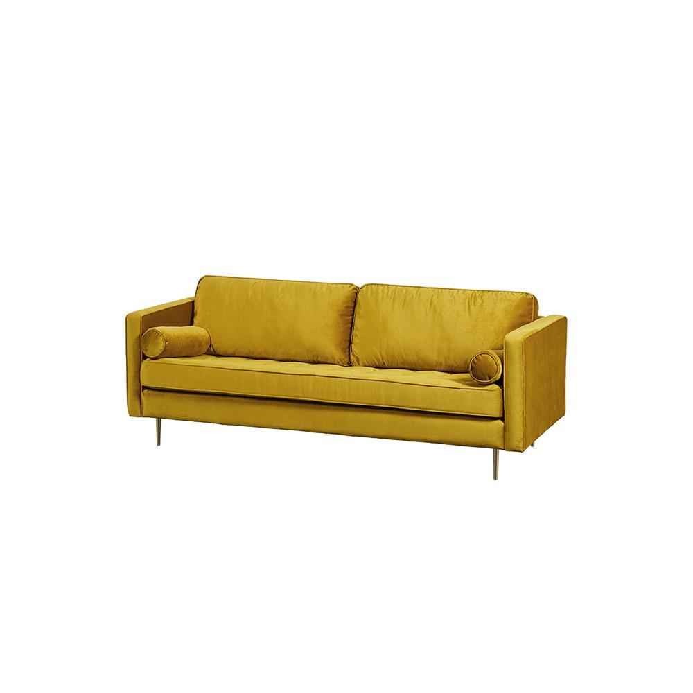 Hanoi Two Seater Sofa, Velvet- | Get A Free Side Table Today