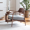 Hans Wegner Inspired Armchair, Dark Oak- | Get A Free Side Table Today