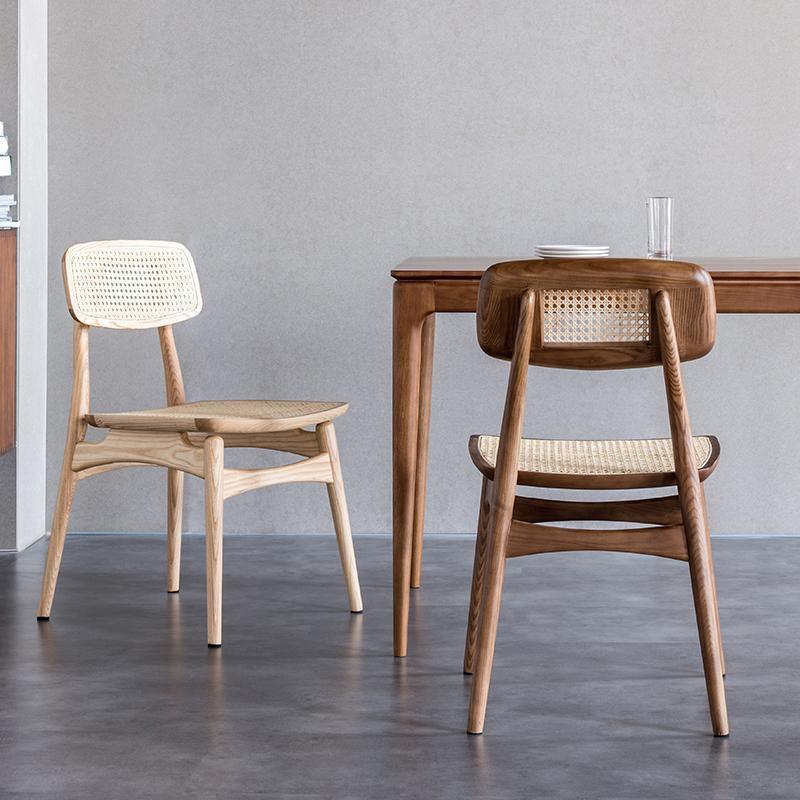 Hans Wegner Rattan Dining Chair, Oak- | Get A Free Side Table Today