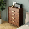 Hedra Chests Of Drawers, Walnut- | Get A Free Side Table Today