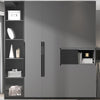 KA9314 Wardrobe, Grey- | Get A Free Side Table Today