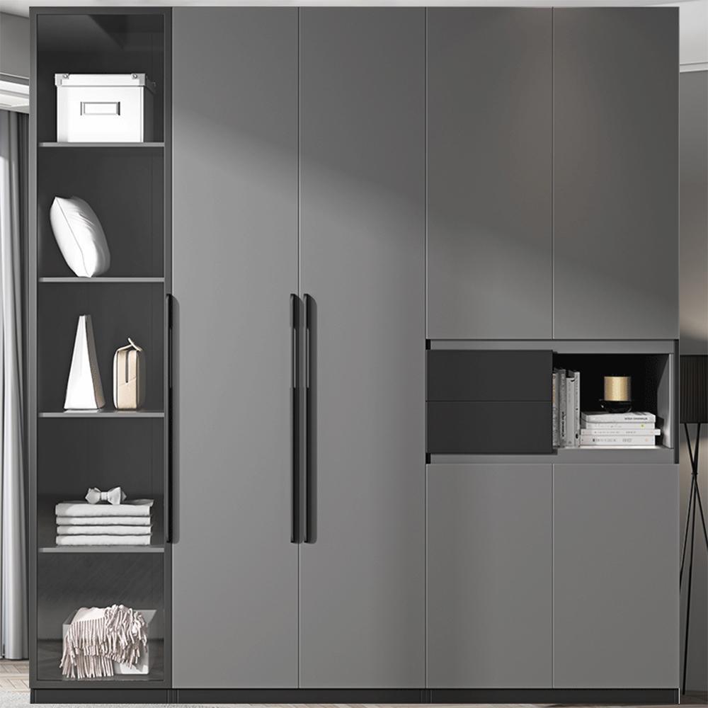 KA9314 Wardrobe, Grey- | Get A Free Side Table Today