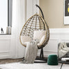 Kye Rattan Garden Hanging Egg Chair with Stand, Indoor/ Outdoor Furniture- | Get A Free Side Table Today