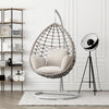 Kye Rattan Garden Hanging Egg Chair with Stand, Indoor/ Outdoor Furniture- | Get A Free Side Table Today