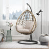 Kye Rattan Garden Hanging Egg Chair with Stand, Indoor/ Outdoor Furniture- | Get A Free Side Table Today