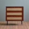 Liana Cabinet, Rattan & Walnut- | Get A Free Side Table Today