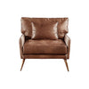 Luna Three Seaters Sofa, Italian Genuine Leather- | Get A Free Side Table Today