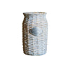 MI37 A Set Of Two Rattan Outdoor Plant Stands- | Get A Free Side Table Today