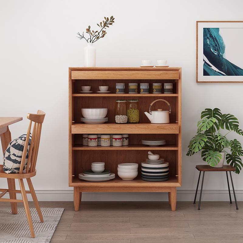 Pavia Cabinet, Rattan & Oak- | Get A Free Side Table Today
