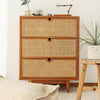 Pavia Chests Of Drawers, Natural Rattan & Oak- | Get A Free Side Table Today