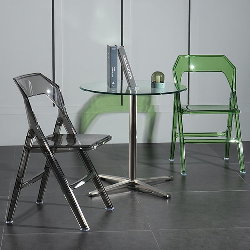 Philippe Starck Style Acrylic Folding Chair- | Get A Free Side Table Today
