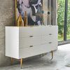 Rutland Sideboard, Gold & White- | Get A Free Side Table Today