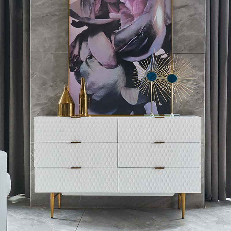 Rutland Sideboard, Gold & White- | Get A Free Side Table Today