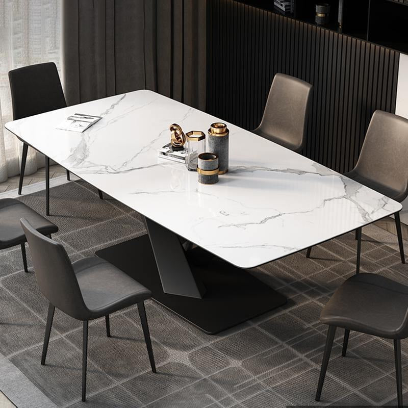 Sanders Dining Table, Marble- | Get A Free Side Table Today