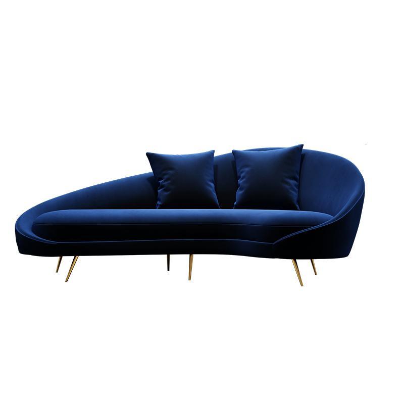 Slender Modern Curved Three Seater Sofa- | Get A Free Side Table Today