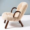 Philip Arctander Sheepskin Clam Armchair- | Get A Free Side Table Today