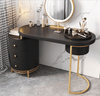Tandy Dressing Table, Green/ White/ Black And Gold- | Get A Free Side Table Today