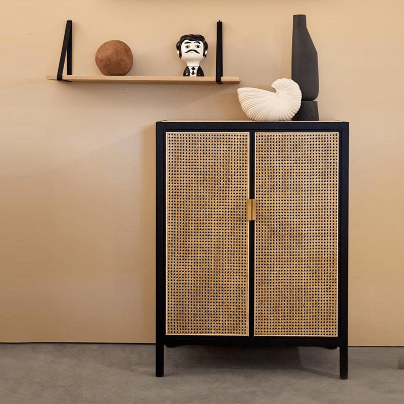 Tandy T3 Rattan Cabinet, Hallway Storage, Shoe Storage- | Get A Free Side Table Today