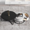 Teddy Nesting Coffee Table, Black And Grey- | Get A Free Side Table Today