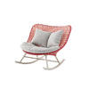 Temescal Rattan Garden Rocking Chair, Indoor/ Outdoor Furniture- | Get A Free Side Table Today