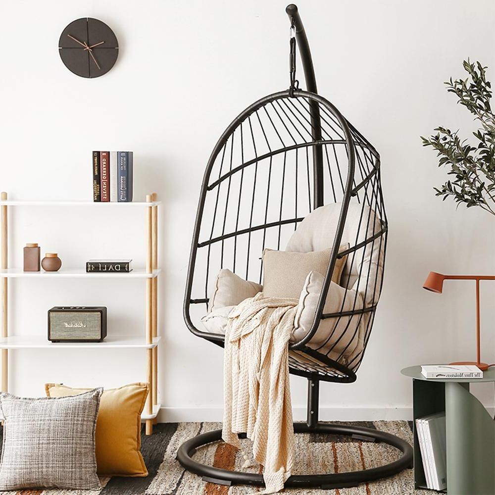 The CAGE Rattan Hanging Chair, Indoor/ Outdoor Furniture- | Get A Free Side Table Today