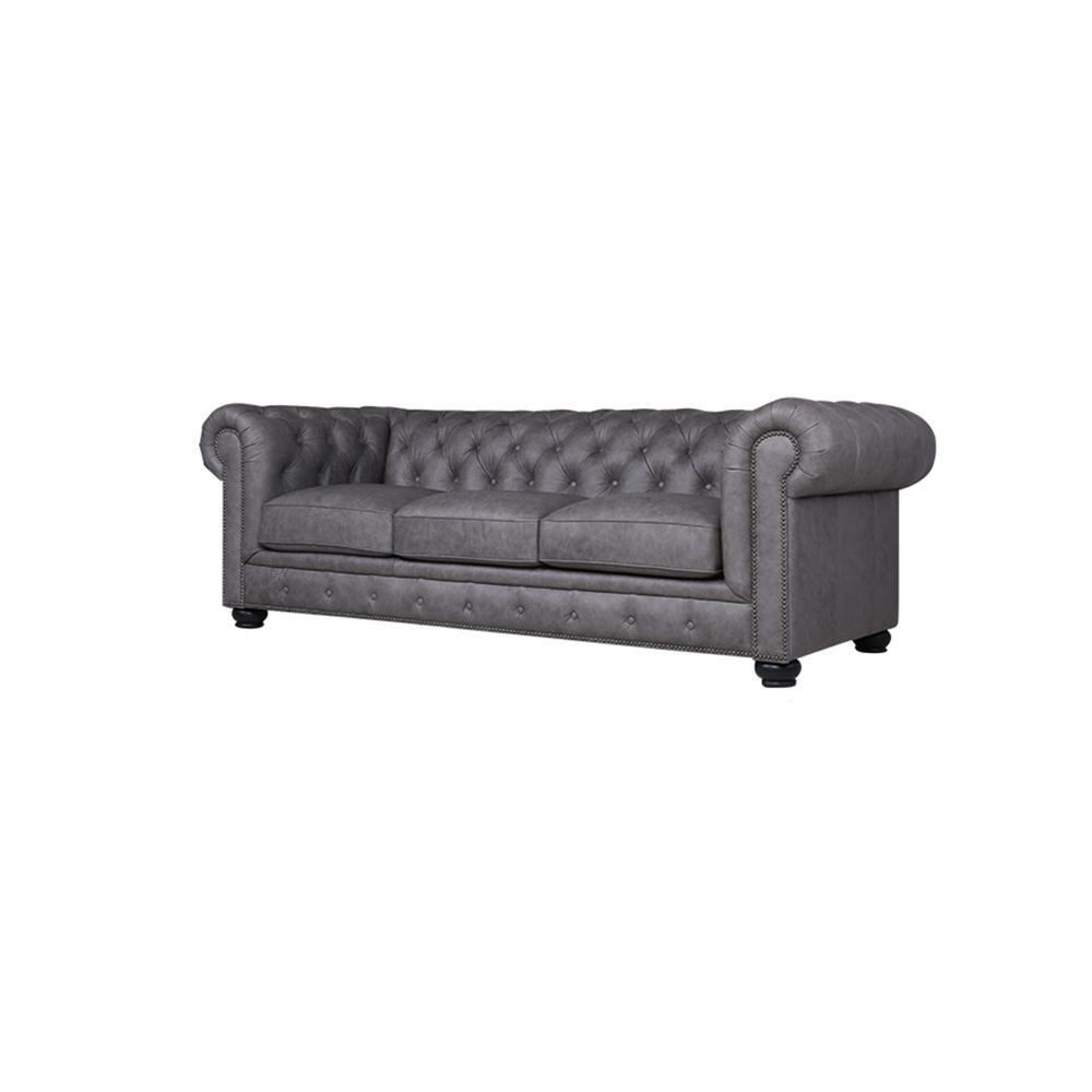 The Dorchester Three Seater Sofa, Real Leather- | Get A Free Side Table Today