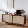 Tulma Sideboard, Rattan & Oak- | Get A Free Side Table Today