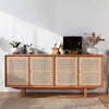 Tulma Sideboard, Rattan & Oak- | Get A Free Side Table Today